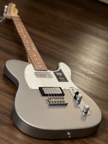 Fender Player Series Telecaster HH Pau Ferro Fingerboard in Silver